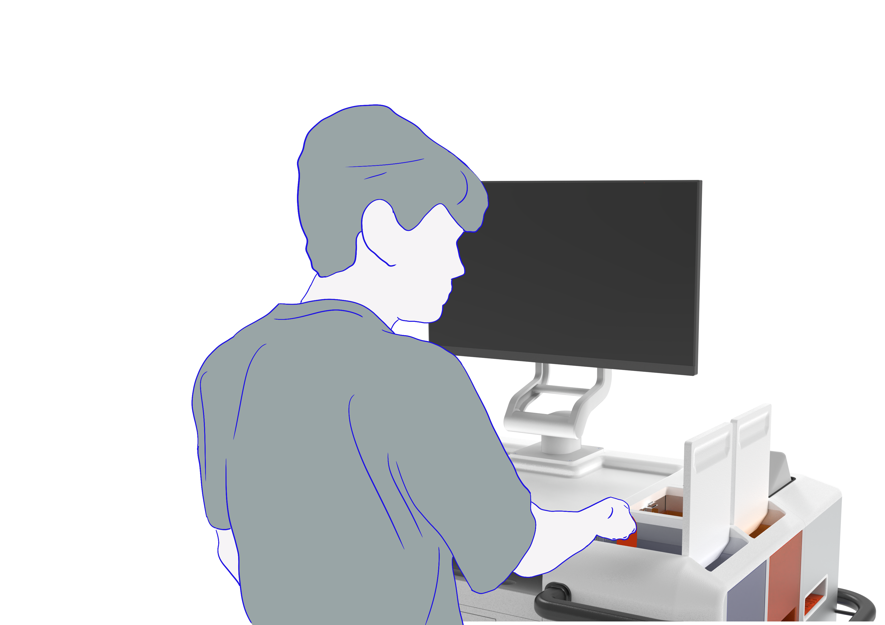 Nurse interacting with Recurite