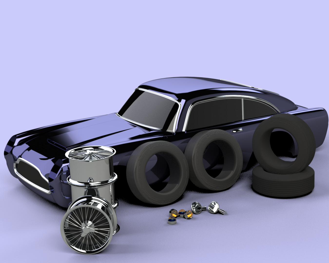DB5 parts render